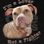 are pit bulls dangerous Pit bull im a lover not a fighter tshirt